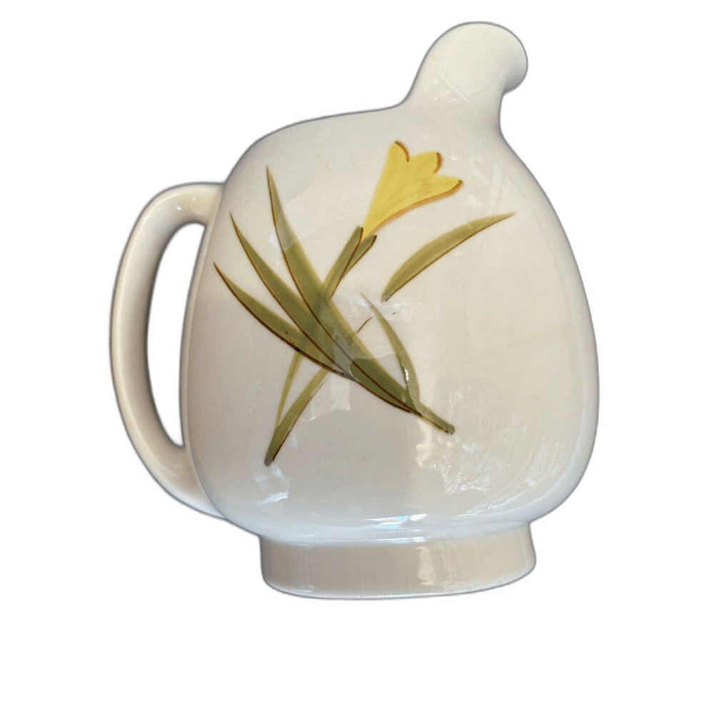 Winfield Ware China Pottery Tiger Iris Water Juice Pitcher Santa Monica CA